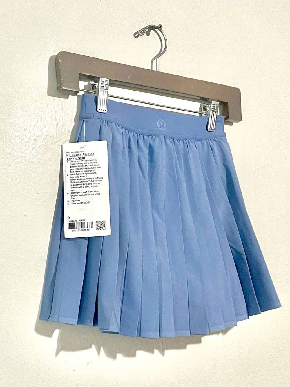 lululemon athletica Pleated Mini Skirt in Dusty Blue - Picture 5 of 9